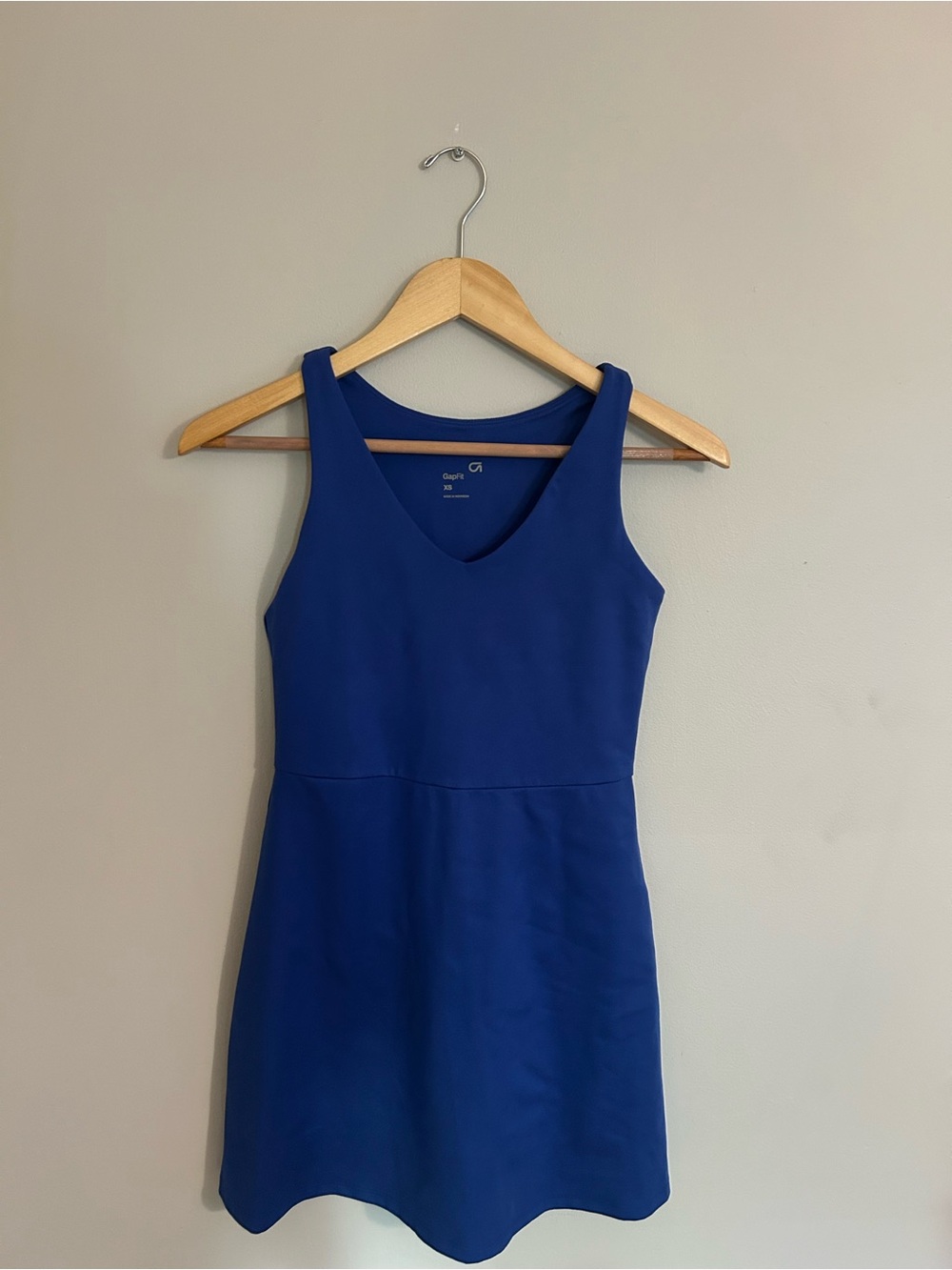GAP Royal Blue Sleeveless V-Neck A-Line Dress